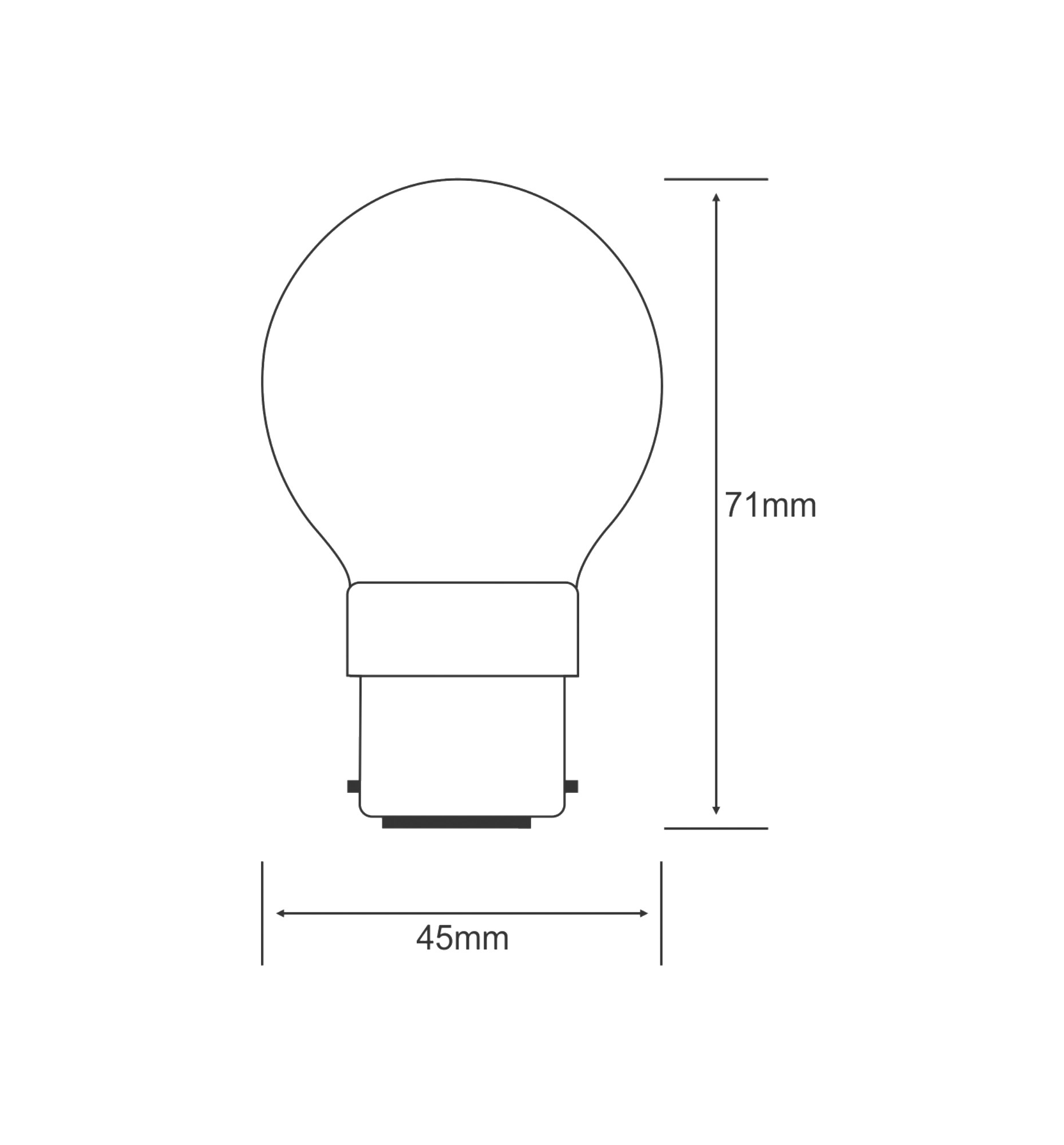 Golf Ball B22 Incandescent Luxram Golf Ball